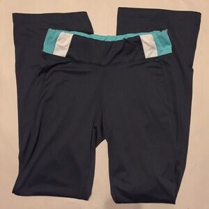 Puma leggings workout pants turquoise accent waist